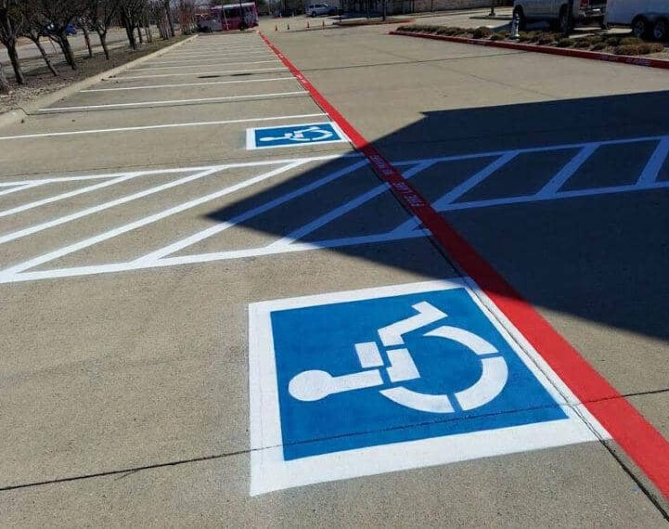 ADA Compliance Striping in McHenry County, IL